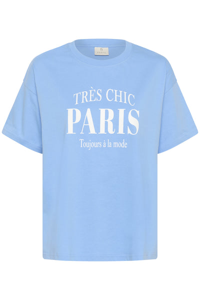 KAfreja T-Shirt Vista Blue W. Chalk Paris - 10552435 Thumbnail