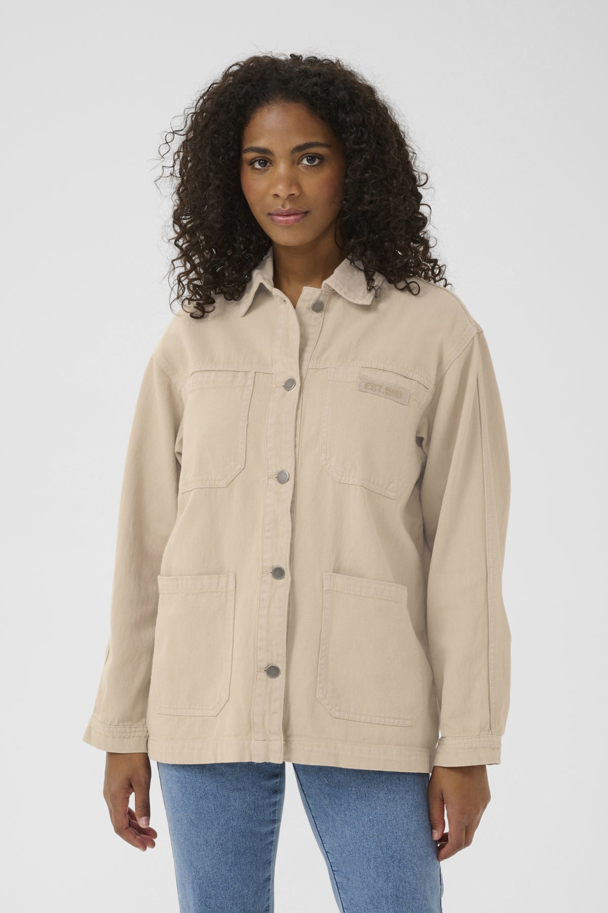 KAorion Shirt Jacket Feather Gray - 10552441