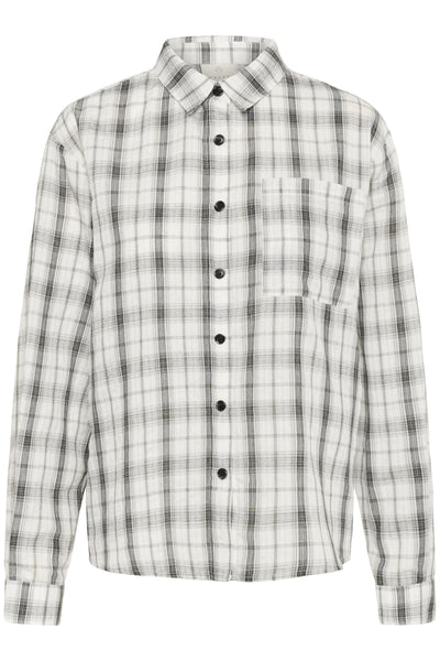 KApaula Shirt Chalk W. Black Deep Checks - 10552450 Thumbnail