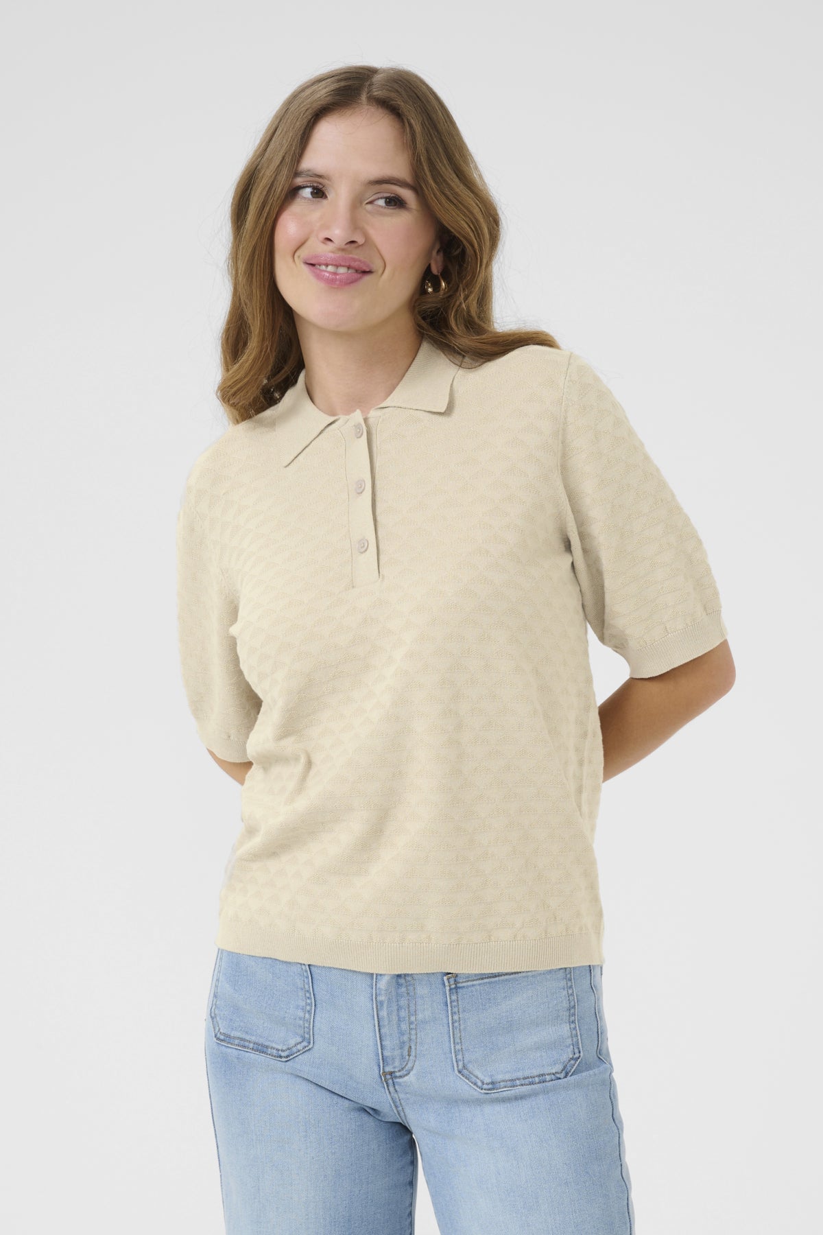 KAolivia Polo Pullover Feather Gray - 10552451
