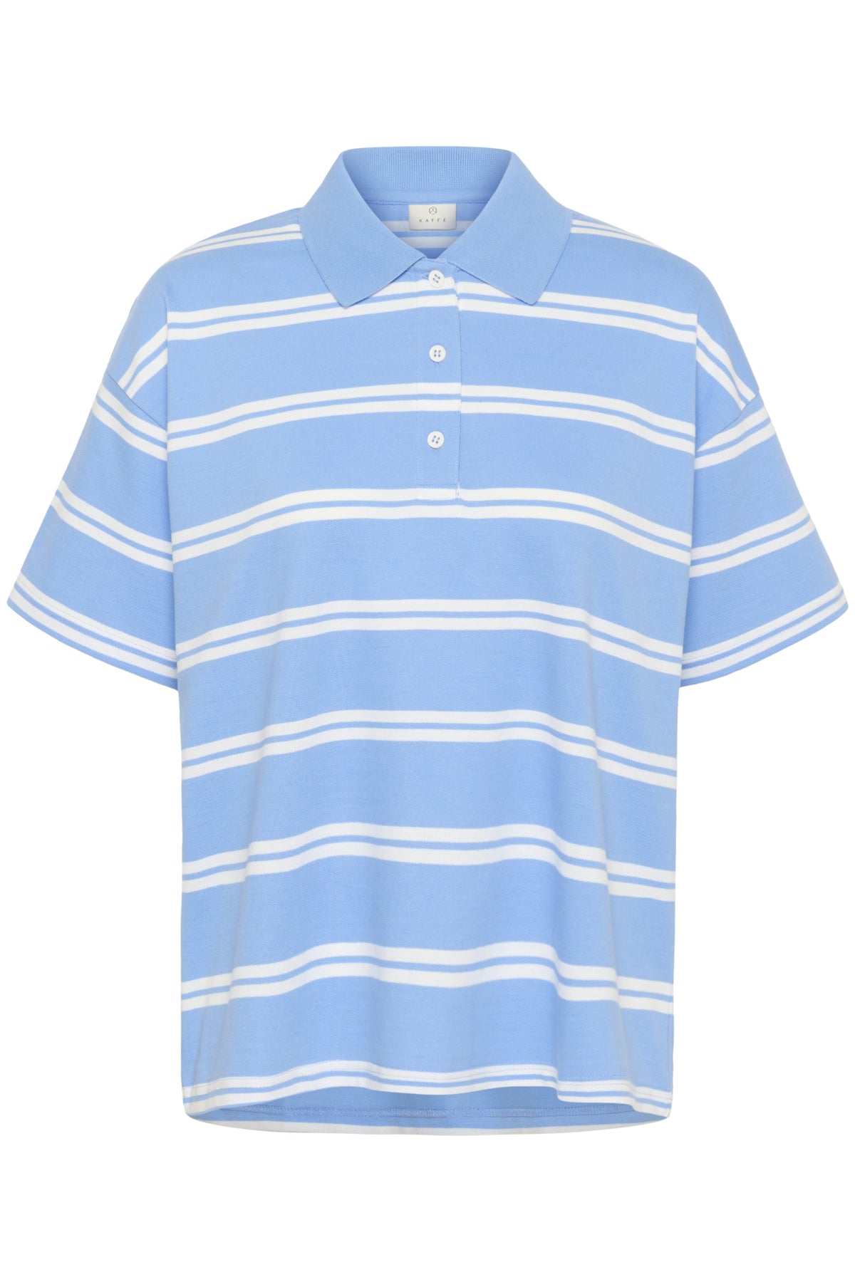 KApirrie Polo T-Shirt Vista Blue W. Chalk Twin strip - 10552460