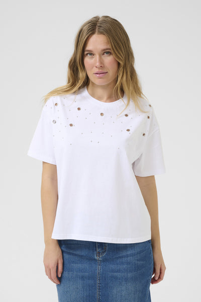 KAcleo Eyelets T-Shirt Optical White - 10552462 Thumbnail