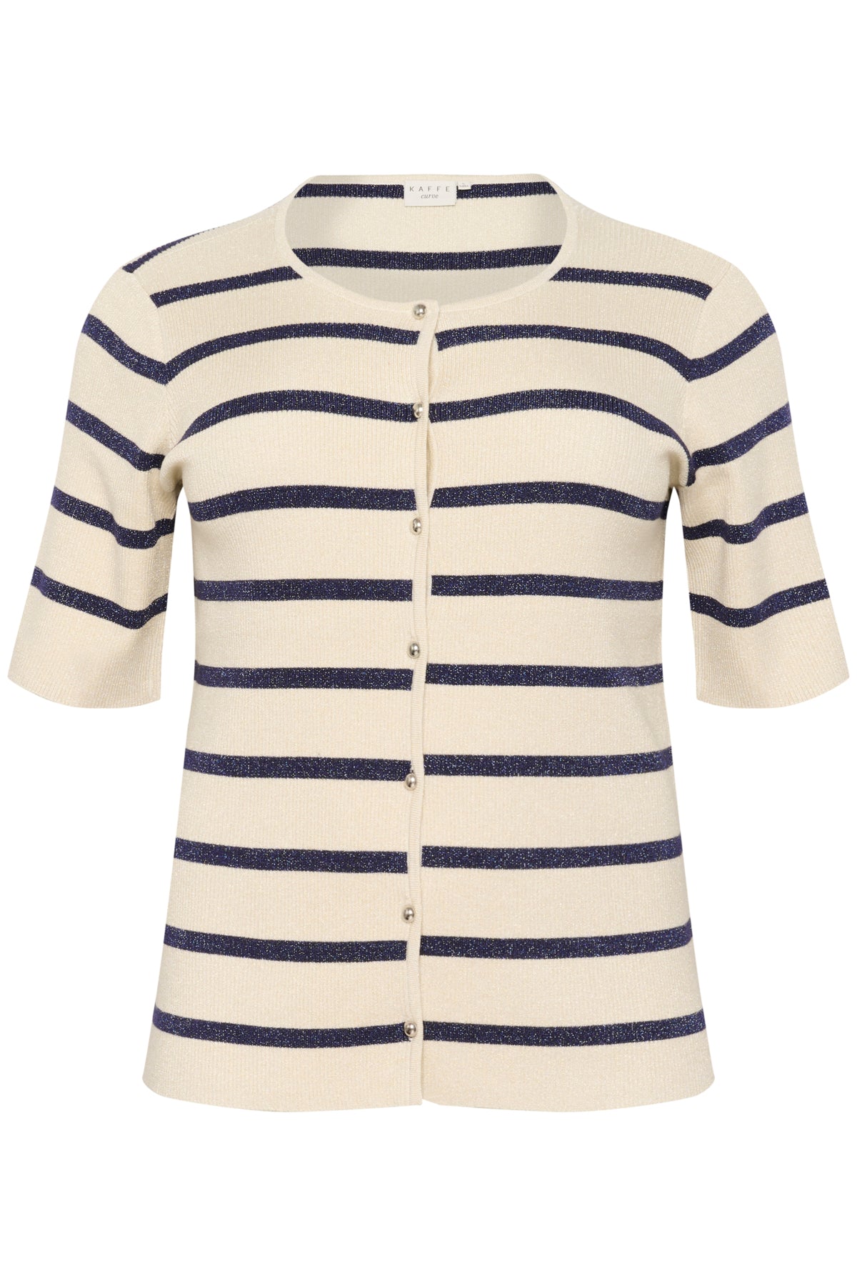 KCmorina Cardigan Silver white/ Blue stripe - 10583252