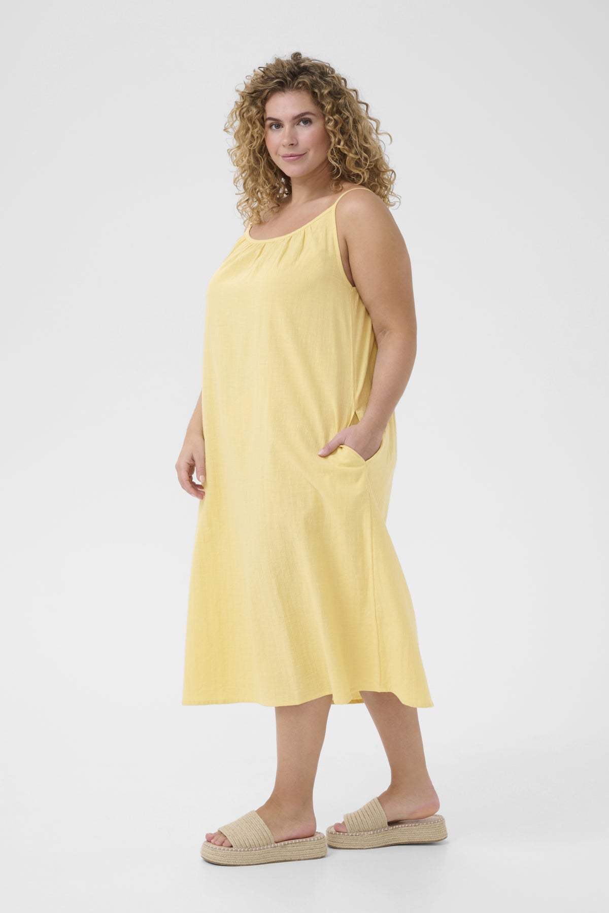 KCpaula Strap Dress Straw - 10583284
