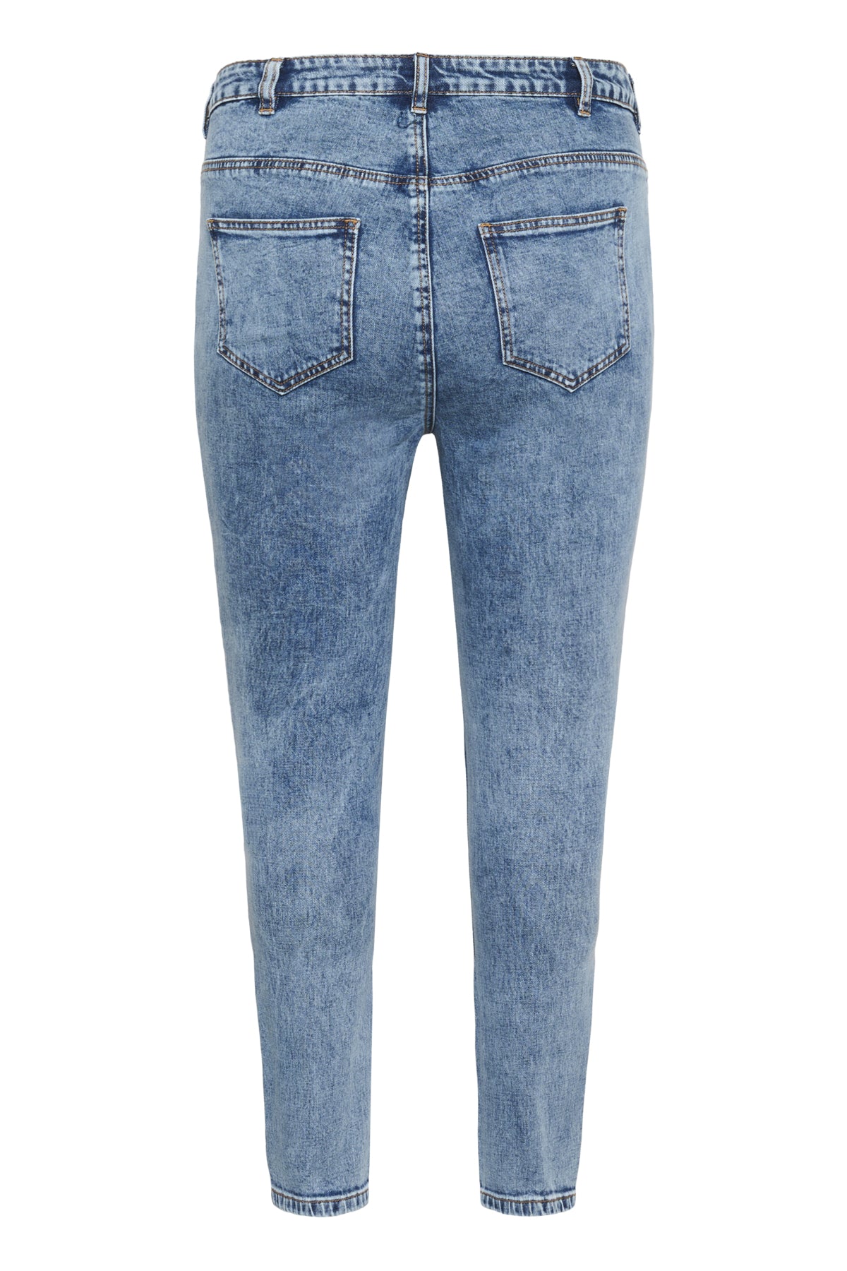 KCelona HW Slim Jeans Washed Medium Blue Denim - 10583401