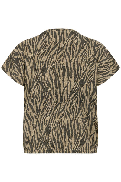 KCmaren Blouse Feather Gray / Black Animal - 10583404 Thumbnail