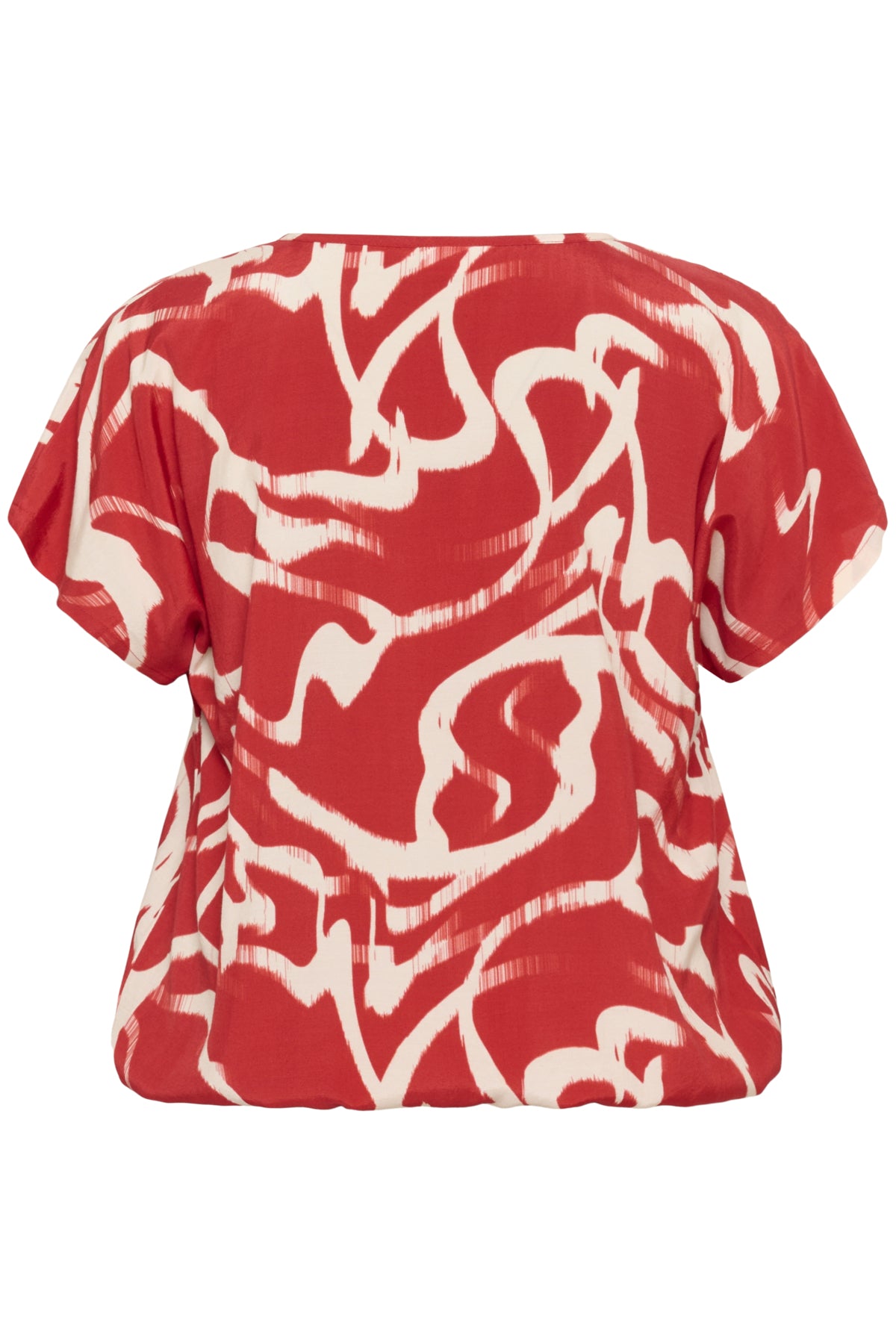 KCmaren Blouse True Red/Nature Graphic - 10583404