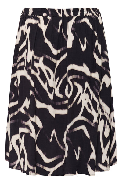 KCmaren Skirt Black/Nature Organic Lines - 10583405 Thumbnail