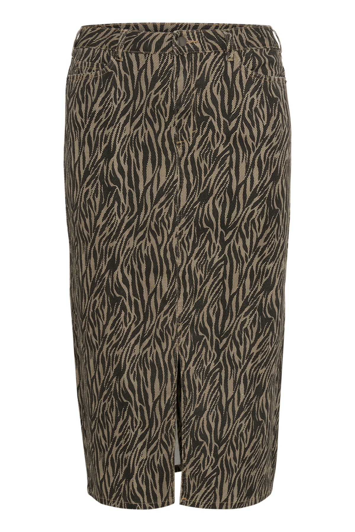 KAleonoma Denim Skirt Feather Gray / Black Animal - 10583408