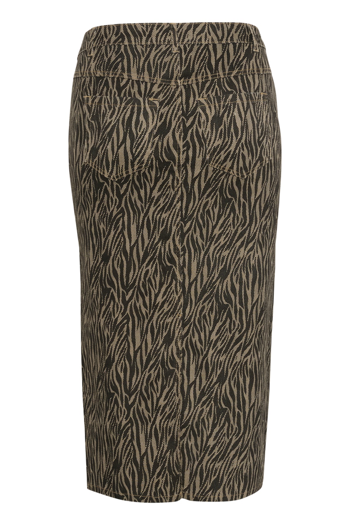 KAleonoma Denim Skirt Feather Gray / Black Animal - 10583408