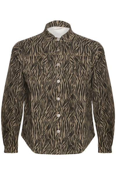 KCleonoma Denim Shirt Feather Gray / Black Animal - 10583409 Thumbnail