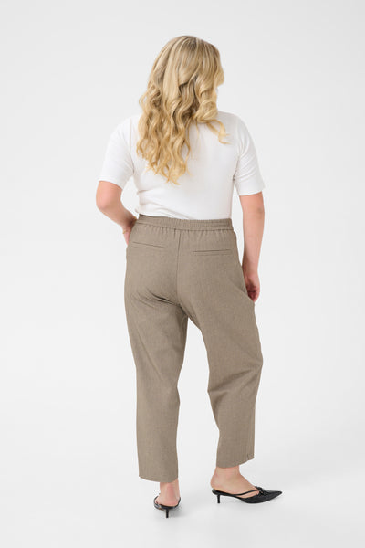 KCtilda Cropped Pants Feather Gray Melange - 10583414 Thumbnail