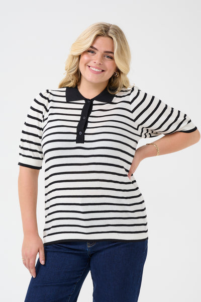 KCamana Pullover Chalk/Black Stripe - 10583416 Thumbnail