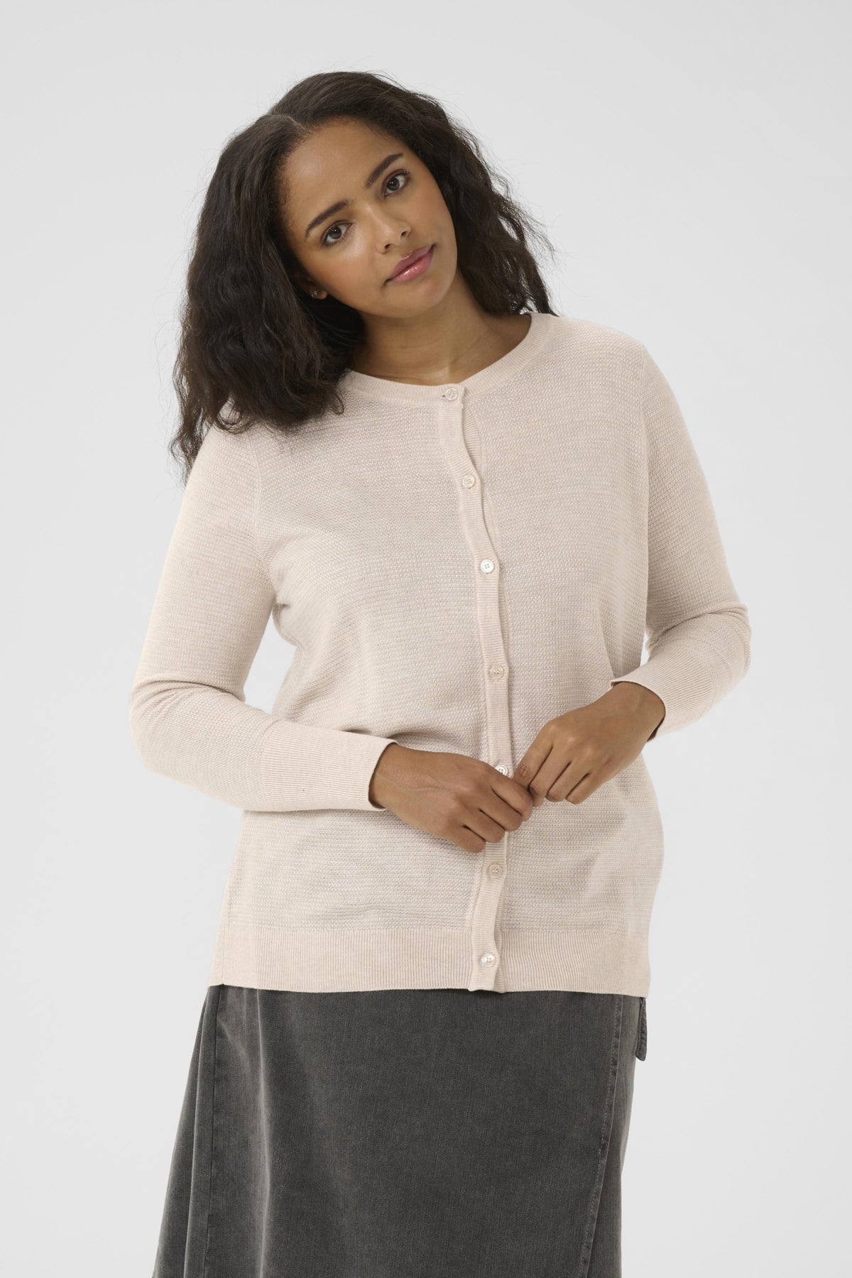 KCamana Cardigan Feather gray CC - 10583417