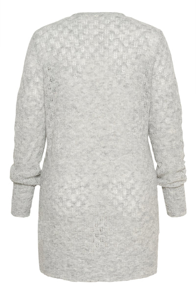 KCloura Cardigan Light Grey Melange - 10583482 Thumbnail