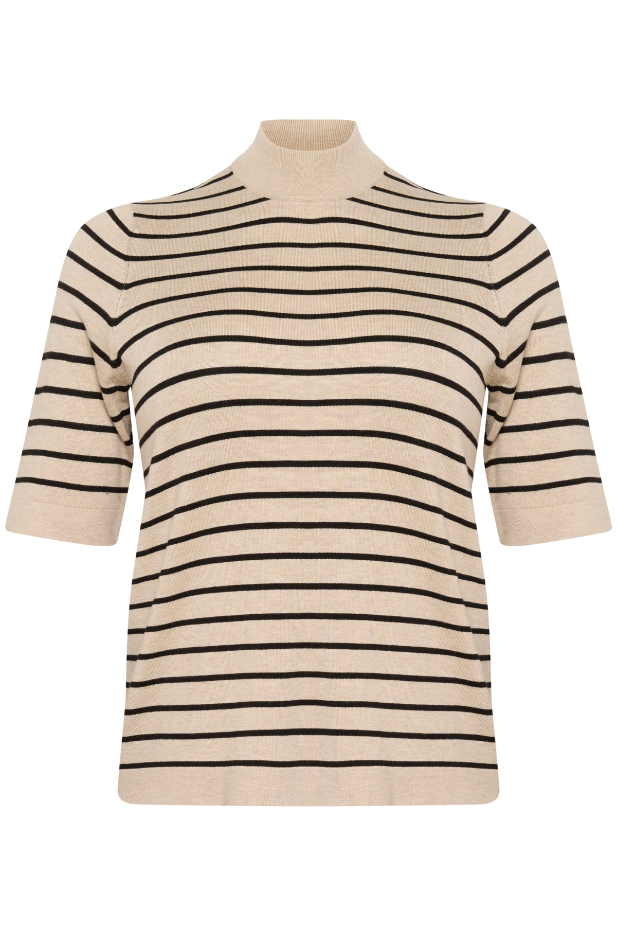 KClizzy Striped Turtleneck Feather Gray / Black Stripe - 10583484