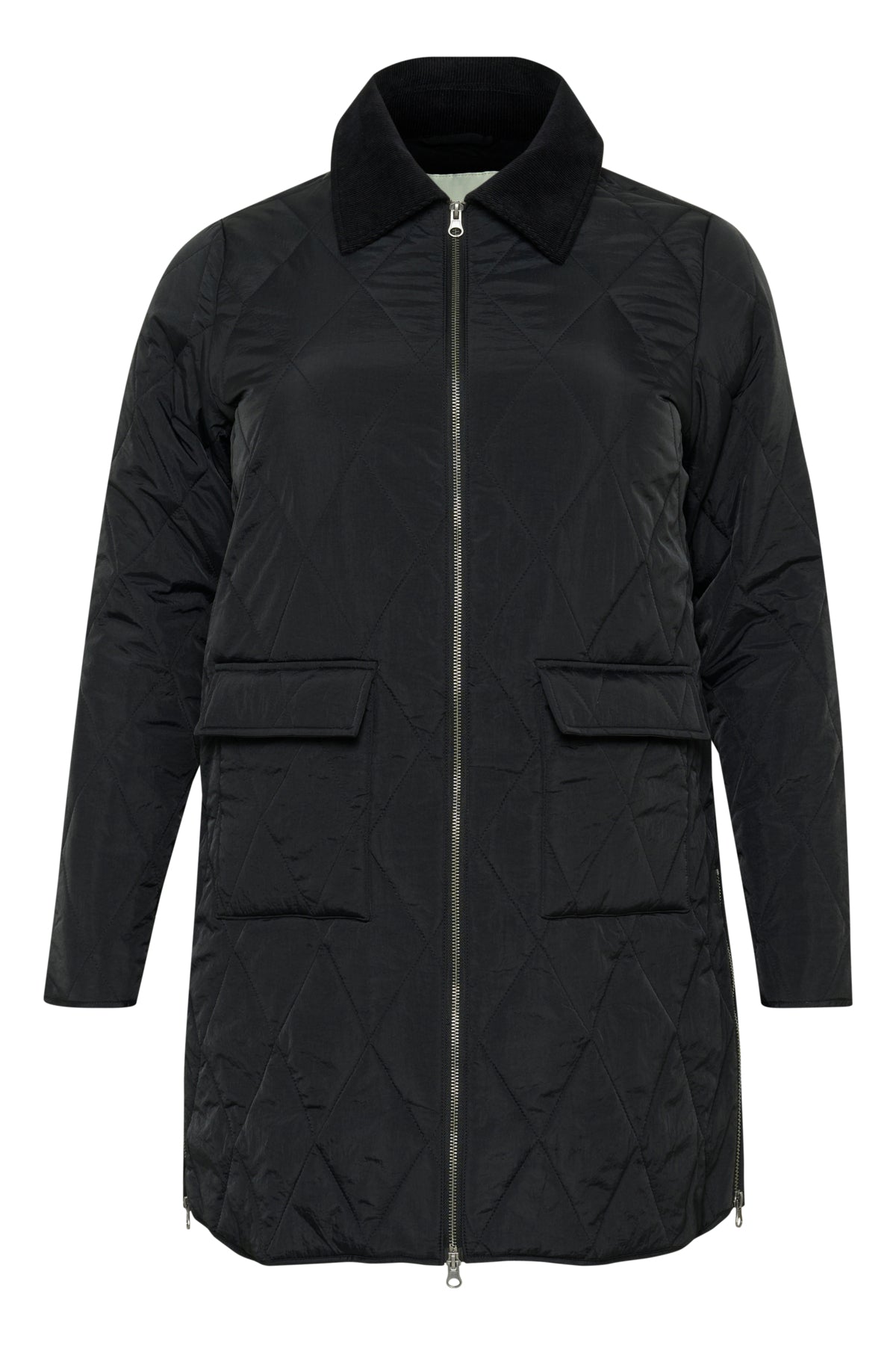 KCnelli Long Jacket Black deep