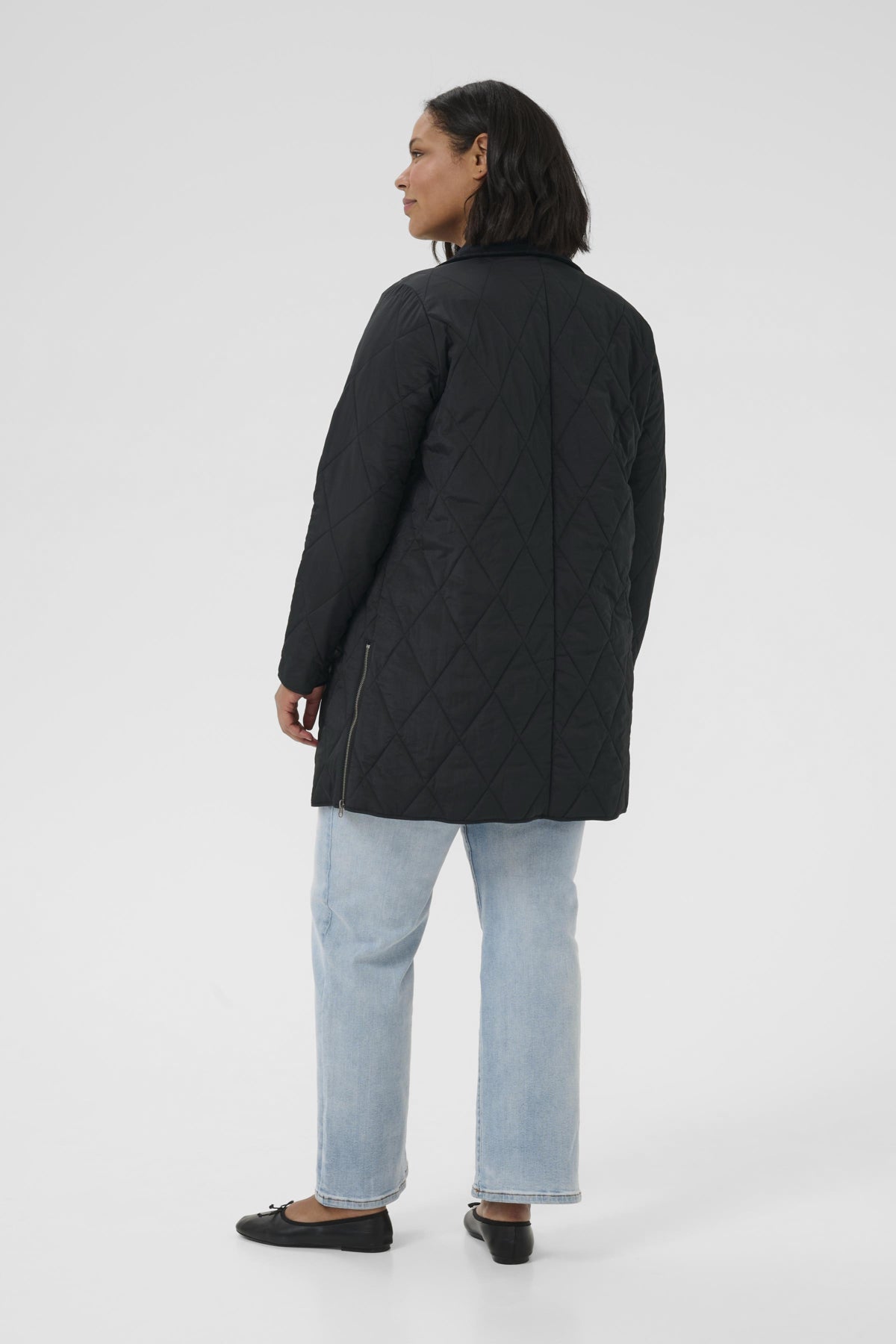 KCnelli Long Jacket Black deep