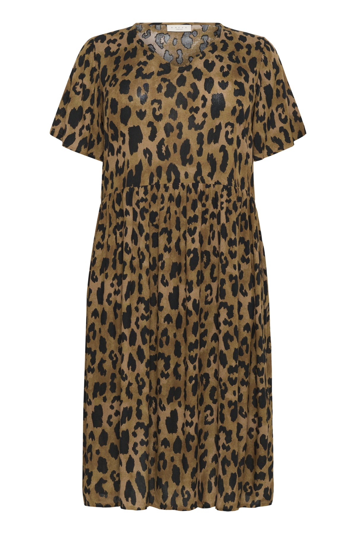 KCmolly Ami Dress Brown Leopard Print - 10583503