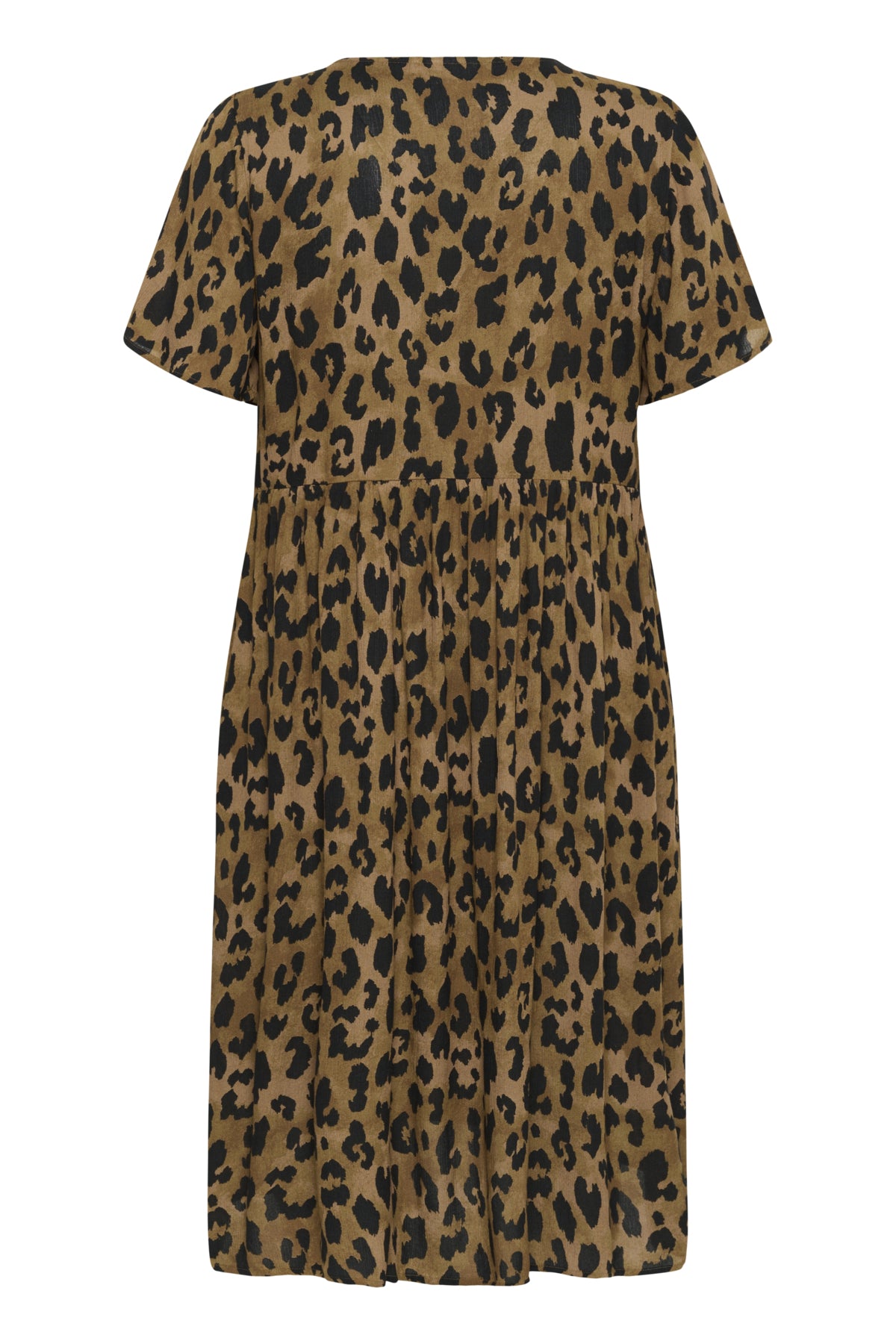 KCmolly Ami Dress Brown Leopard Print - 10583503