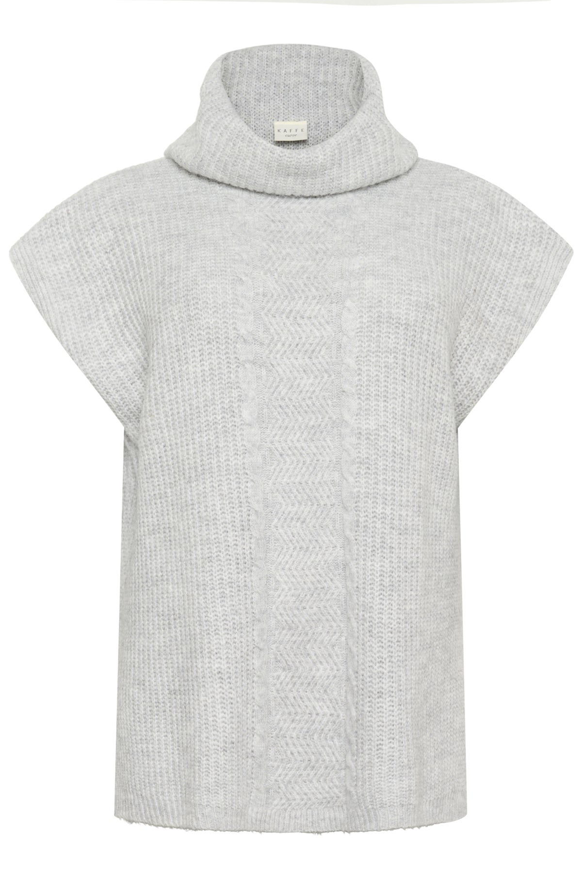 KCmala Knit Poncho Grey Melange - 10583504
