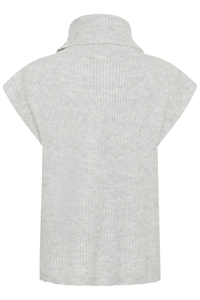 KCmala Knit Poncho Grey Melange - 10583504 Thumbnail