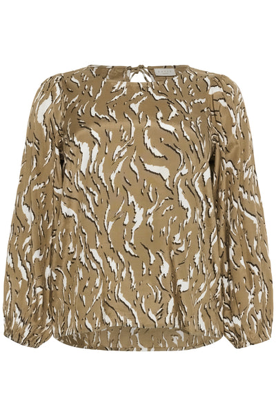 KCmilina Blouse Toasted Coconut Graphic Animal - 10583607 Thumbnail