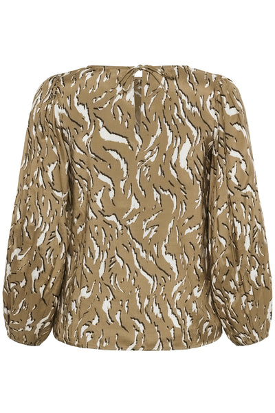 KCmilina Blouse Toasted Coconut Graphic Animal - 10583607 Thumbnail