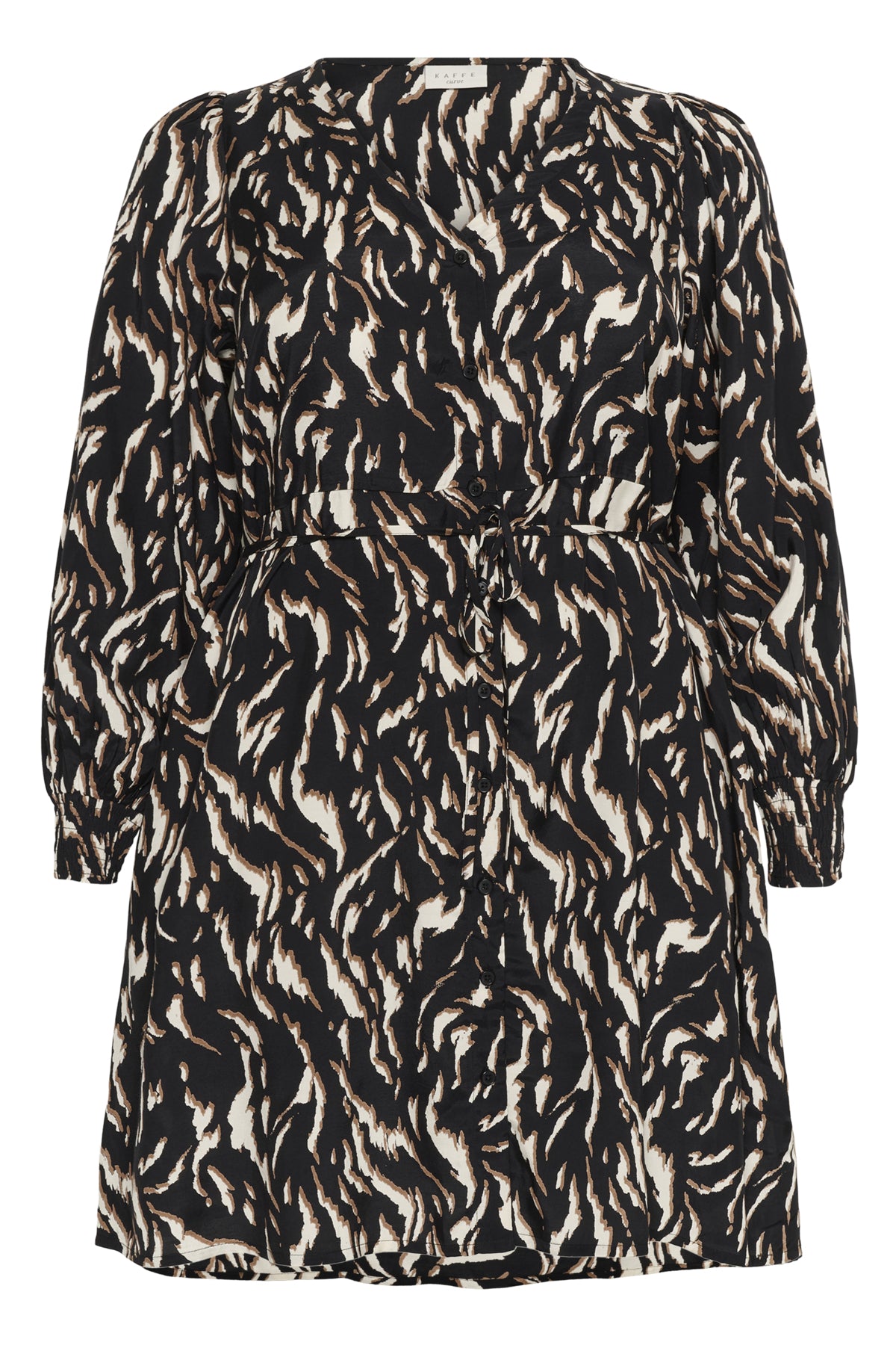 KCmilina Dress Black/Brown Graphic Animal - 10583608