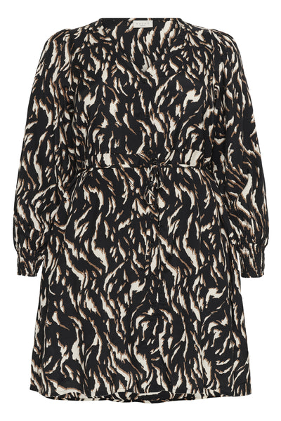 KCmilina Dress Black/Brown Graphic Animal - 10583608 Thumbnail