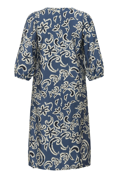 KCmahlia Dress Bering Sea/White Paisley - 10583610 Thumbnail