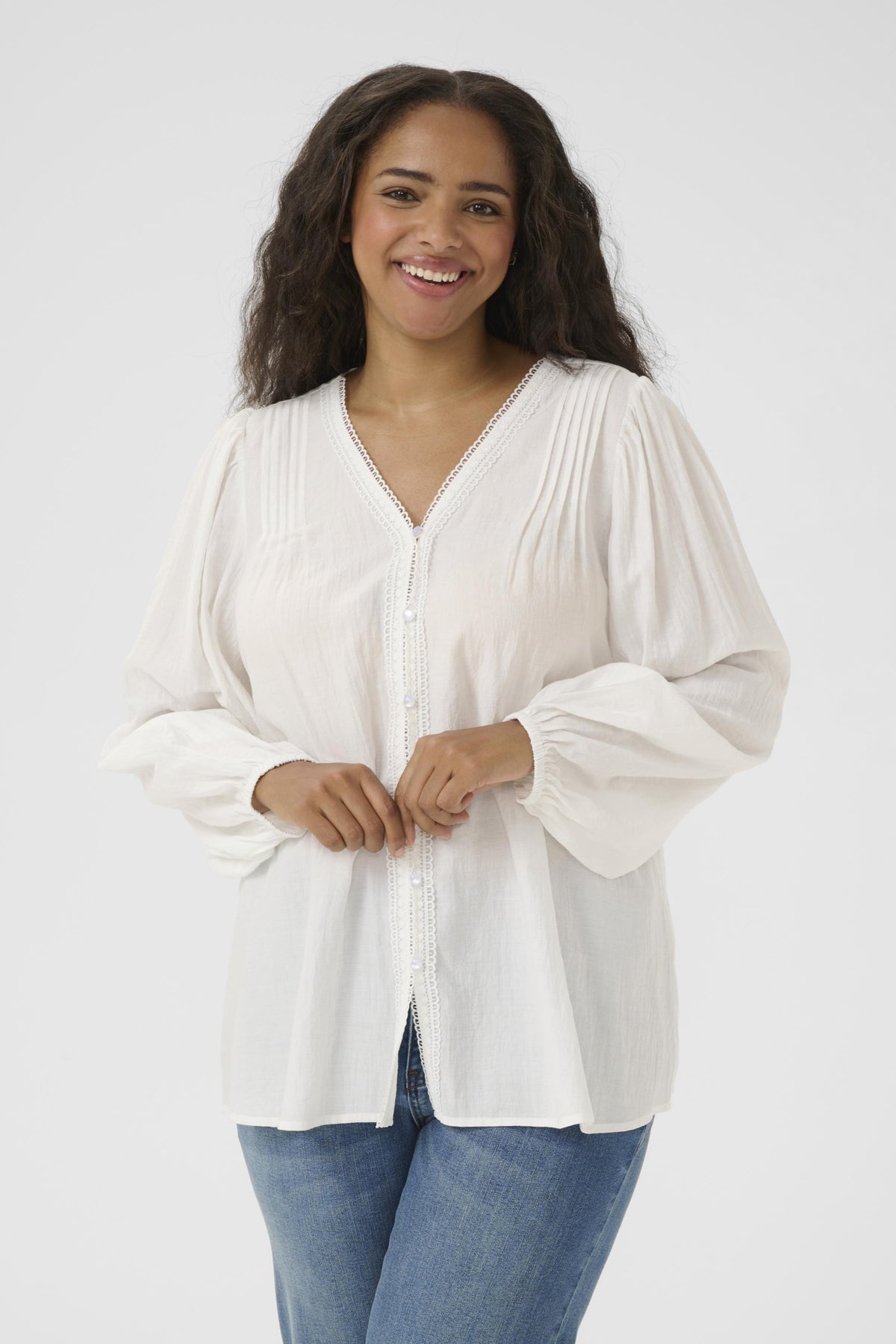 KCmirana Blouse Chalk - 10583615