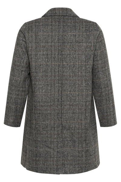 KCvianna Checked Jacket Grey prince of wales check - 10583616 Thumbnail