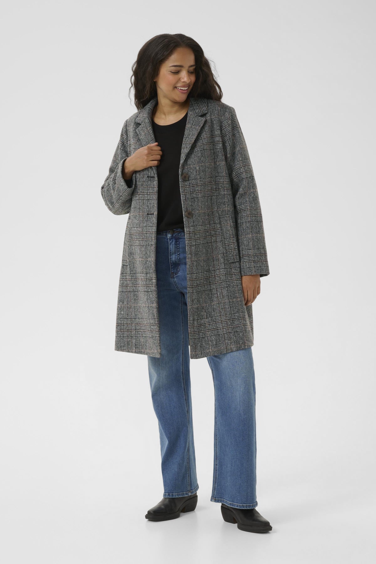 KCvianna Checked Jacket Grey prince of wales check - 10583616