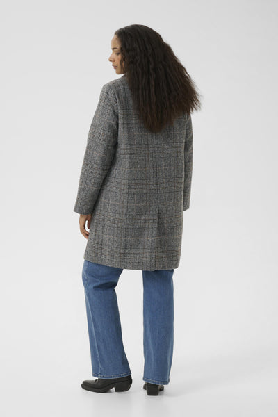 KCvianna Checked Jacket Grey prince of wales check - 10583616 Thumbnail