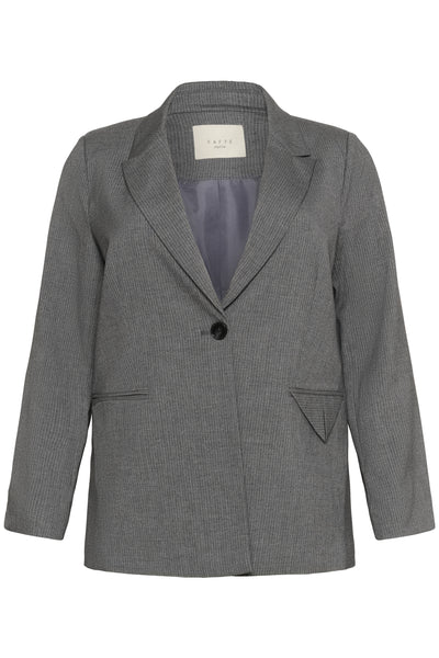 KCeliana Blazer Grey Melange / Chalk Stripe - 10583626 Thumbnail
