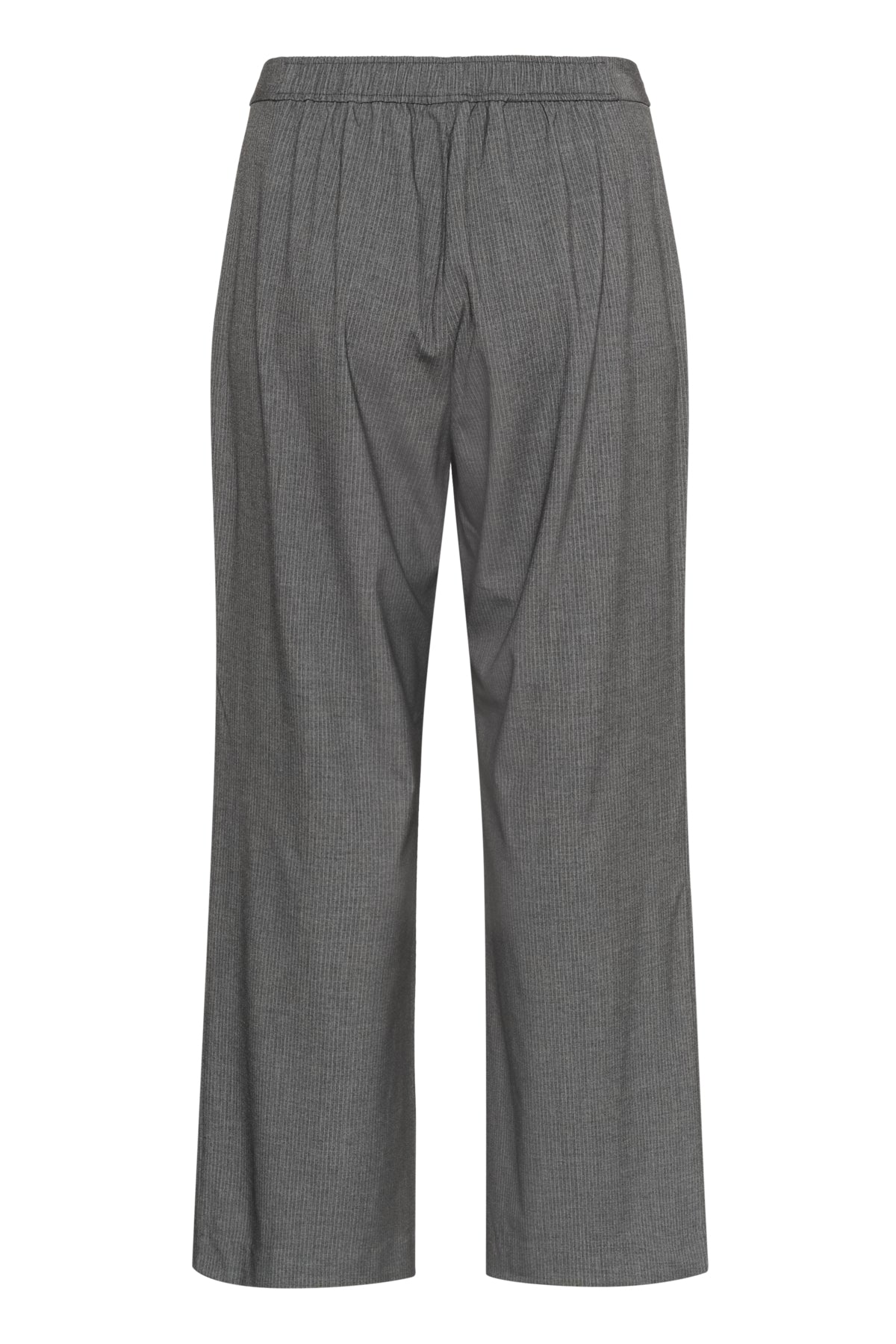 KCeliana Wide Pants Grey Melange / Chalk Stripe - 10583627