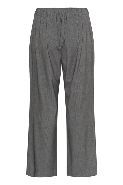 KCeliana Wide Pants Grey Melange / Chalk Stripe - 10583627 Thumbnail