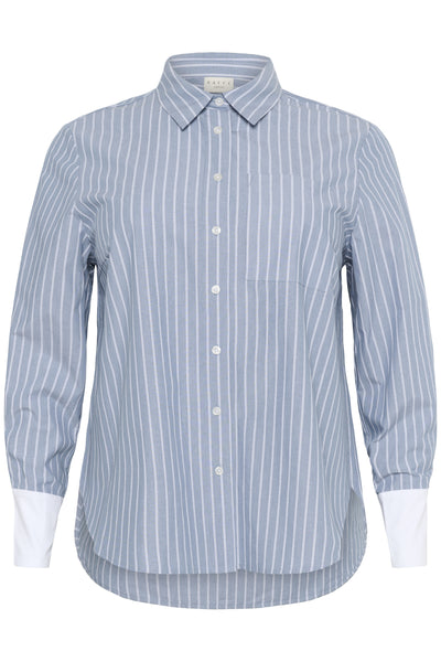 KCmelina Shirt Windward blue melange stripe - 10583632 Thumbnail