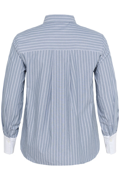 KCmelina Shirt Windward blue melange stripe - 10583632 Thumbnail