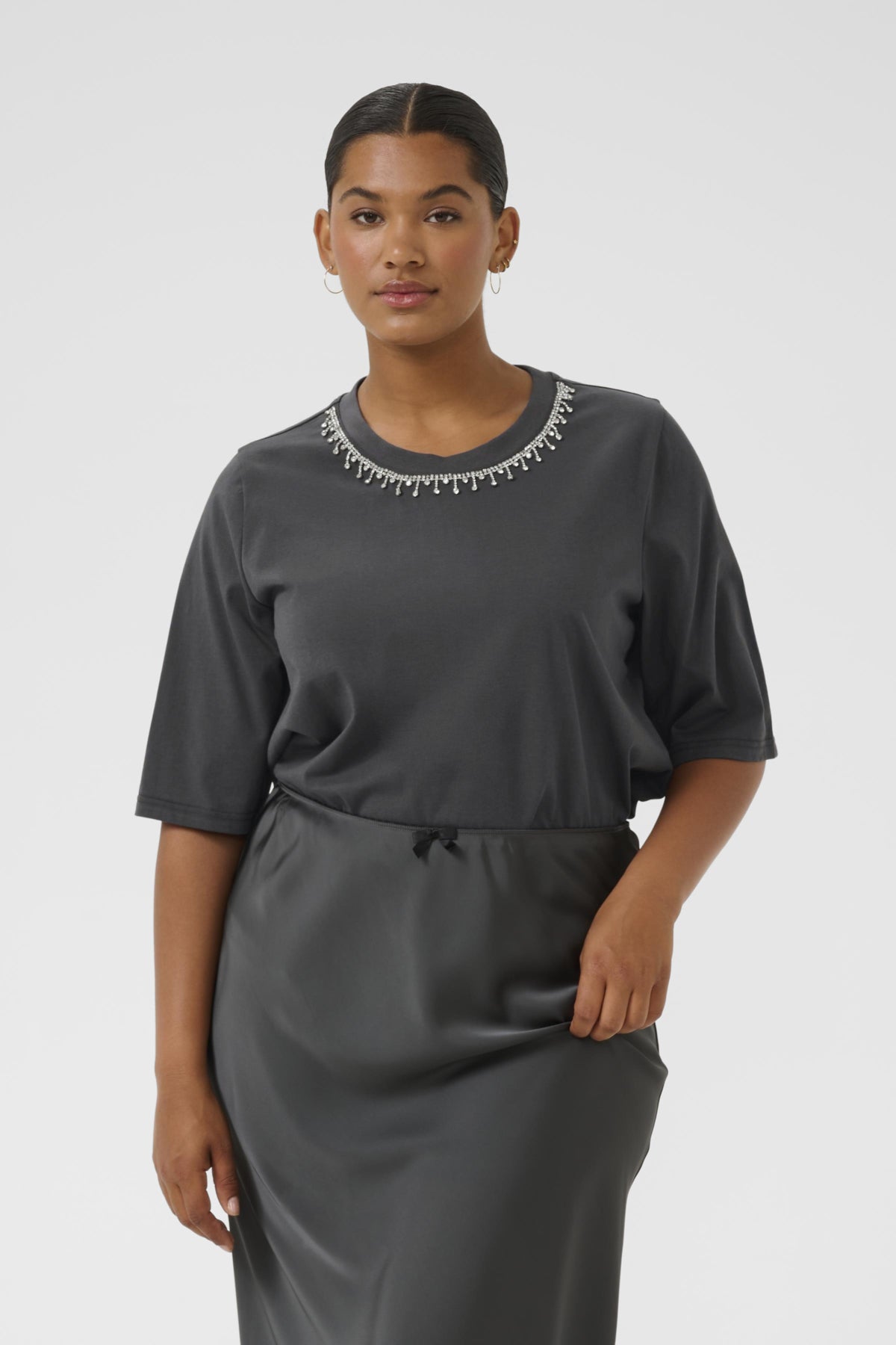 KChelena T-Shirt Black Oyster - 10583637
