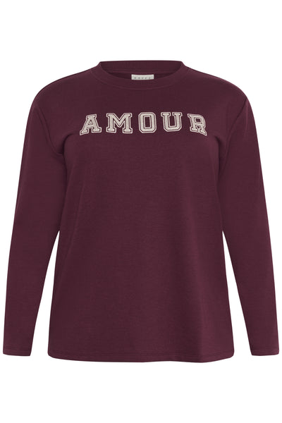 KCeliza Sweatshirt Windsor Wine/Amour Embd. - 10583639 Thumbnail