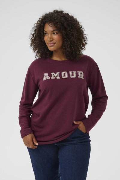 KCeliza Sweatshirt Windsor Wine/Amour Embd. - 10583639 Thumbnail