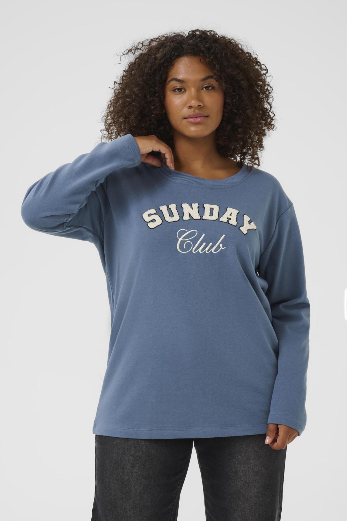 KCeliza Sweatshirt Bering Sea/Club Embd. - 10583639