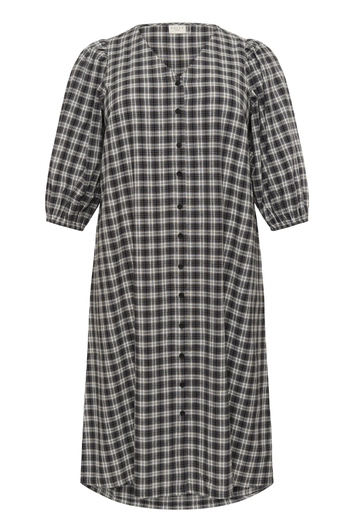 KCelina Dress Black/Grey Check - 10583645