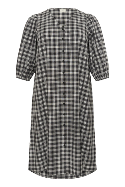 KCelina Dress Black/Grey Check - 10583645 Thumbnail