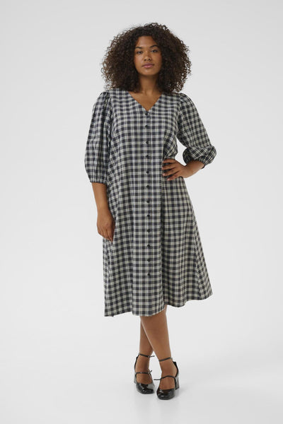 KCelina Dress Black/Grey Check - 10583645 Thumbnail