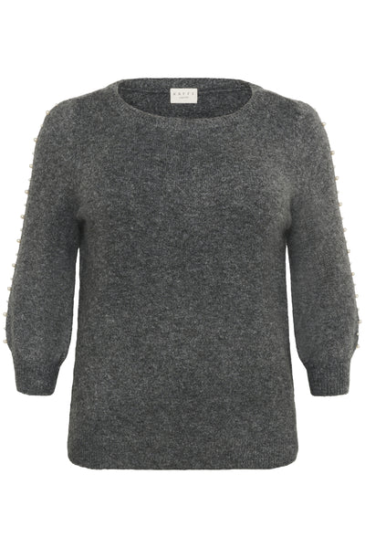 KCletty Pullover Grey Melange - 10583703 Thumbnail