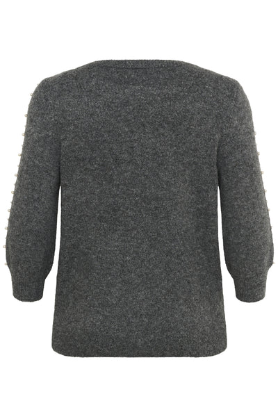 KCletty Pullover Grey Melange - 10583703 Thumbnail