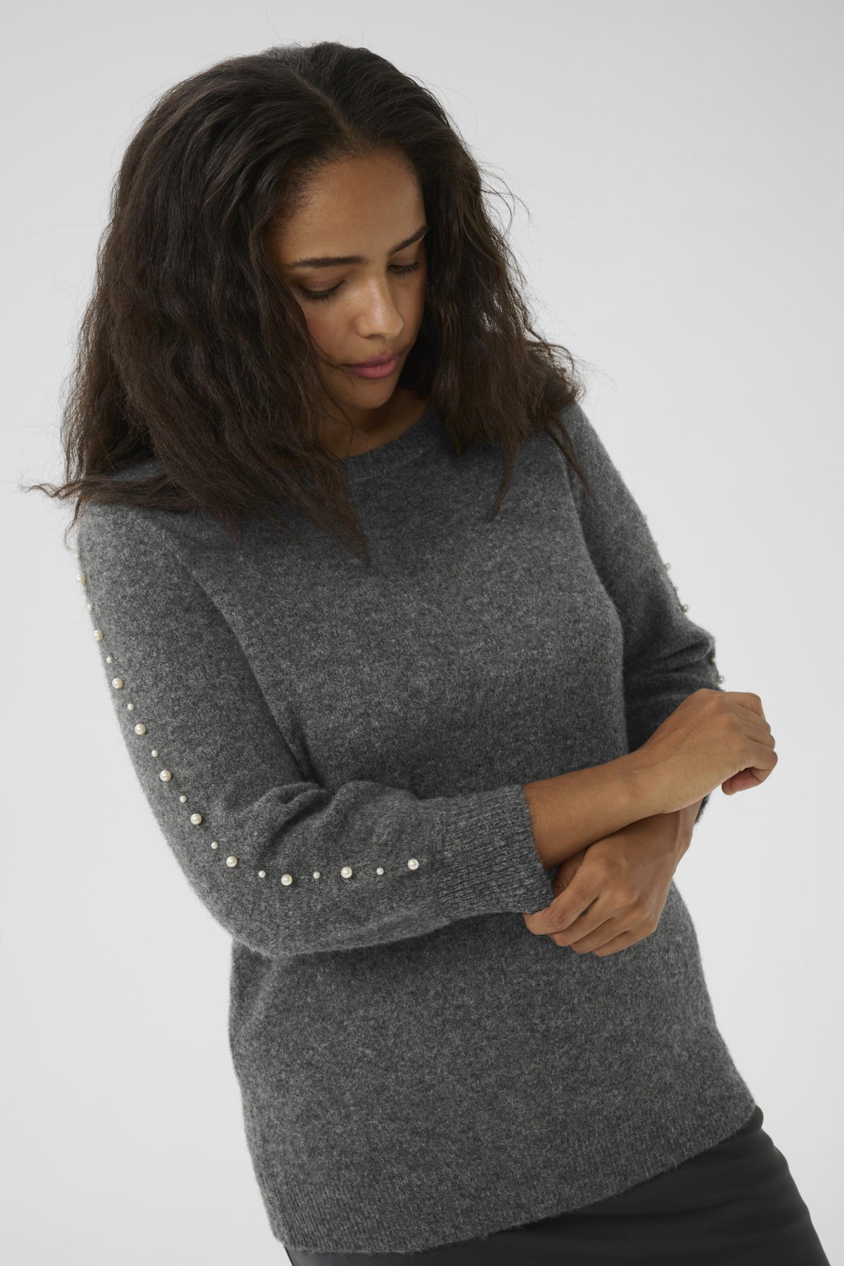 KCletty Pullover Grey Melange - 10583703
